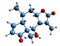 3D image of Helenalin skeletal formula