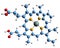 3D image of Heme B skeletal formula