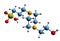 3D image of HEPPS skeletal formula
