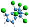 3D image of Heptachlor skeletal formula