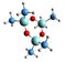3D image of Hexamethylcyclotrisiloxane skeletal formula