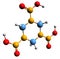 3D image of hexogen skeletal formula