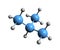 3D image of isobutane skeletal formula