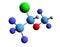3D image of isoflurane skeletal formula