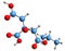 3D image of Isopropyl citrate skeletal formula