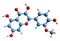3D image of Isorhamnetin skeletal formula