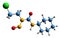 3D image of Lomustine skeletal formula