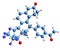 3D image of Lonaprisan skeletal formula