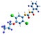 3D image of Lufenuron skeletal formula