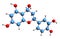 3D image of Luteoforol skeletal formula