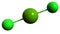 3D image of Magnesium chloride skeletal formula