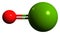 3D image of Magnesium oxide skeletal formula