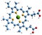 3D image of Magnesium protoporphyrin skeletal formula