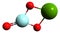 3D image of magnesium silicate skeletal formula