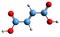 3D image of Maleic acid skeletal formula