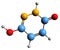 3D image of Maleic hydrazide skeletal formula