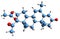 3D image of Megestrol acetate skeletal formula