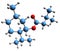 3D image of Menthyl butyrate skeletal formula