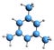 3D image of Mesitylene skeletal formula