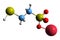 3D image of Mesna skeletal formula