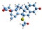 3D image of Mespirenone skeletal formula