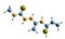 3D image of Metallibure skeletal formula