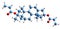 3D image of Methandriol dipropionate skeletal formula