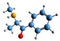 3D image of Methcathinone skeletal formula