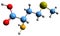 3D image of Methionine skeletal formula