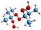 3D image of Methyl ethyl ketone peroxide skeletal formula