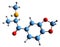 3D image of Methylone skeletal formula