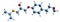 3D image of Metoprolol skeletal formula