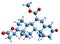 3D image of Mexrenone skeletal formula