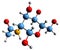 3D image of N-Acetylgalactosamine skeletal formula