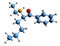3D image of N-Ethylhexedrone skeletal formula