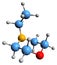 3D image of N-ethylmorpholine skeletal formula