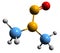 3D image of N-Nitrosodimethylamine skeletal formula