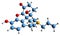 3D image of Naloxone skeletal formula