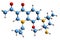 3D image of Nemonoxacin skeletal formula