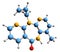 3D image of Nevirapine skeletal formula