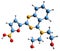 3D image of Nifurquinazol skeletal formula