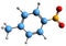 3D image of Nitrotoluene skeletal formula