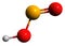 3D image of Nitrous acid skeletal formula