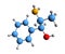 3D image of norephedrine skeletal formula