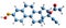 3D image of Norethisterone acetate oxime skeletal formula