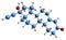 3D image of Norethisterone skeletal formula
