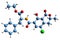 3D image of ochratoxin C skeletal formula
