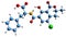 3D image of ochratoxin A skeletal formula