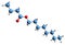 3D image of Octyl butyrate skeletal formula