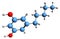 3D image of Olivetol skeletal formula